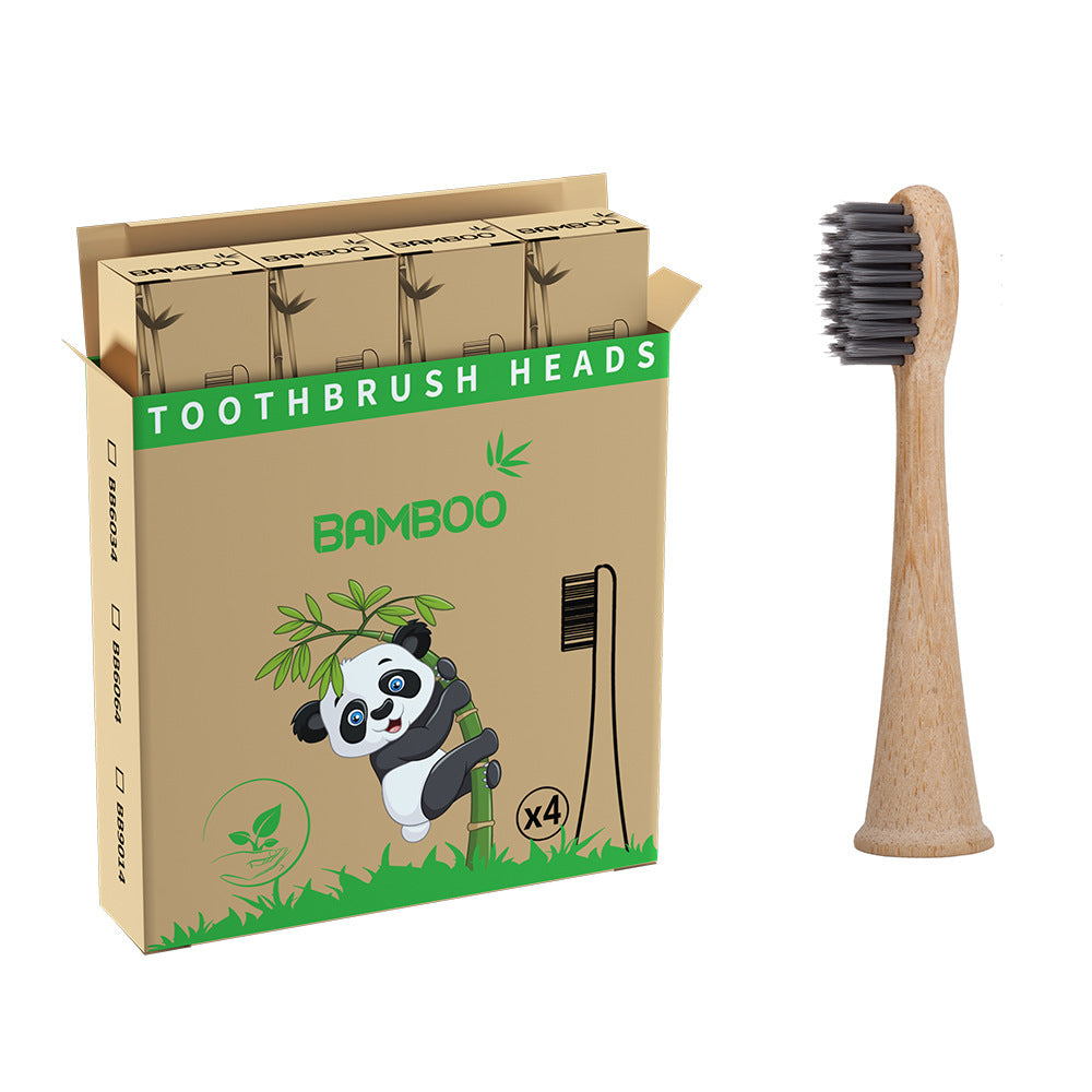 Suitable for Philips electric toothbrush natural bamboo biodegradable bamboo toothbrush head made of bamboo