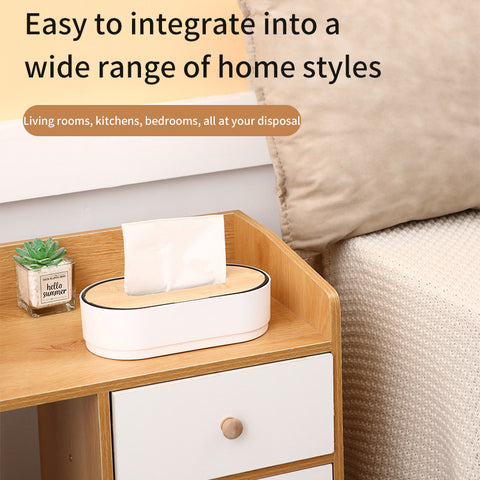 Creative Lifting Type Wooden Cover Tissue Box Home Floating Cover Nanzhu Drawer Box Living Room Coffee Table Desktop Tissue Box