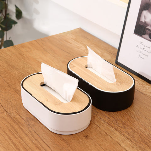 Creative Lifting Type Wooden Cover Tissue Box Home Floating Cover Nanzhu Drawer Box Living Room Coffee Table Desktop Tissue Box