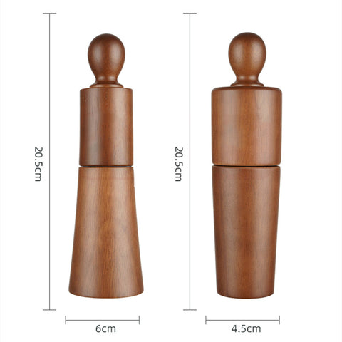 Wooden Manual Pepper Mill Wooden Pepper Mill Salt Pepper Ceramic Core Grinder New Styling Set Kitchen Tools
