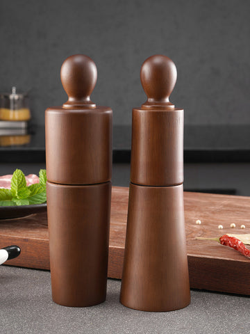 Wooden Manual Pepper Mill Wooden Pepper Mill Salt Pepper Ceramic Core Grinder New Styling Set Kitchen Tools