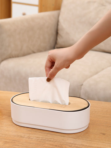 Creative Lifting Type Wooden Cover Tissue Box Home Floating Cover Nanzhu Drawer Box Living Room Coffee Table Desktop Tissue Box