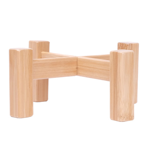 Bamboo Flower Stool Shelf Home Decoration Garden Plant Small Potted Flower Display Stand