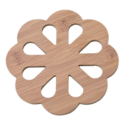 Cartoon Hollow Out Wooden Coaster Kitchen Tableware Thickened Anti Scalding And Heat Insulation Mat