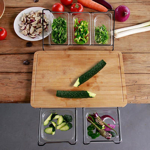 Detachable Durable Fruit Cutting Board Multifunction Food Home Hardware Smooth Bamboo Kitchen With Storage Box Vegetable